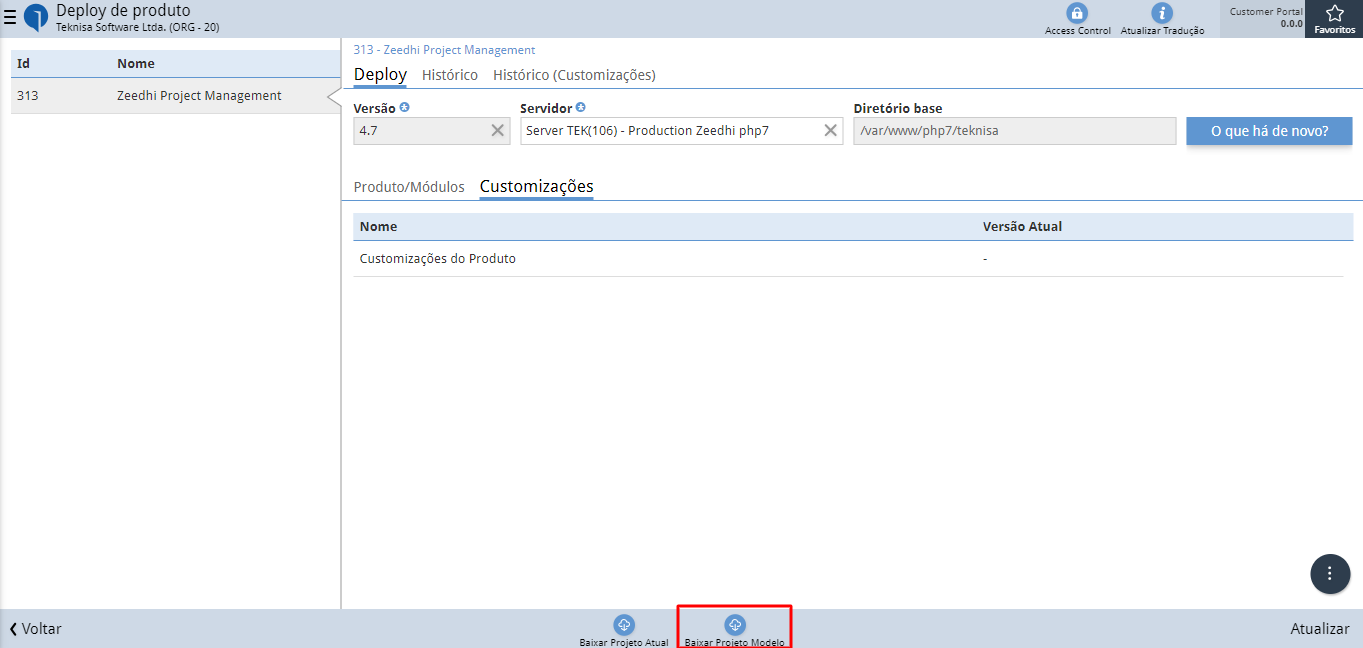 downloadModelProject